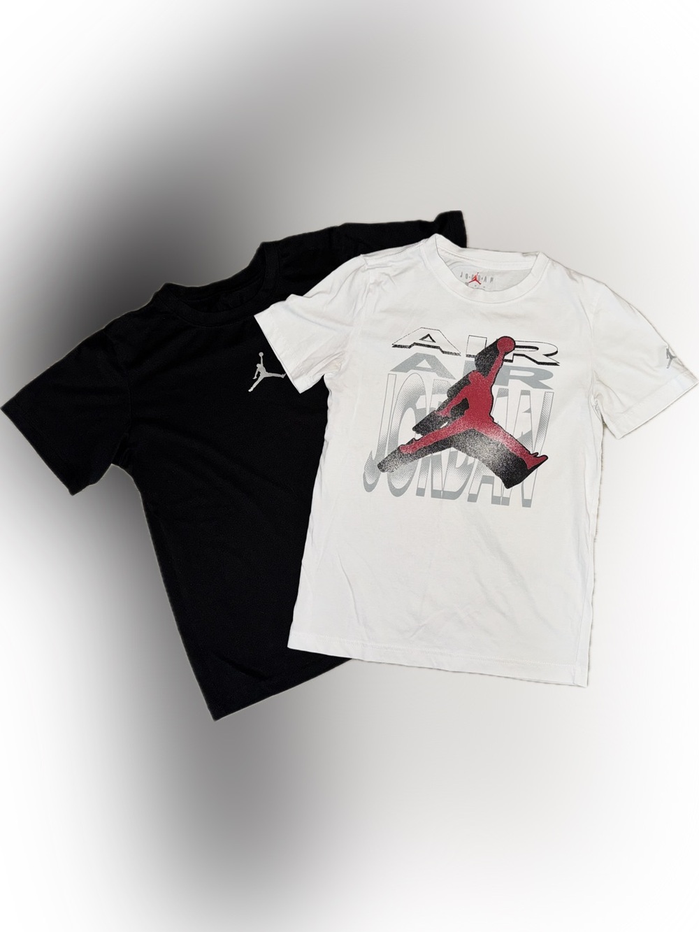 Jordan Kids Short Sleeve Tee Set - White, Black & Red Jumpman